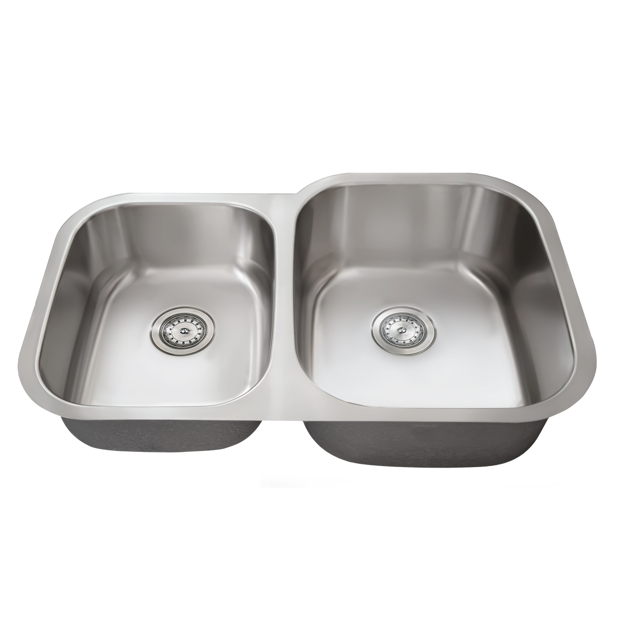 C-6040R Offset Double Bowl (60/40 Large bowl on Right) Stainless Steel Kitchen Sink